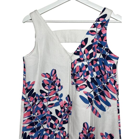 Taylor White Floral Shift Sundress Dress NWT Size 4 Small - Picture 8 of 13